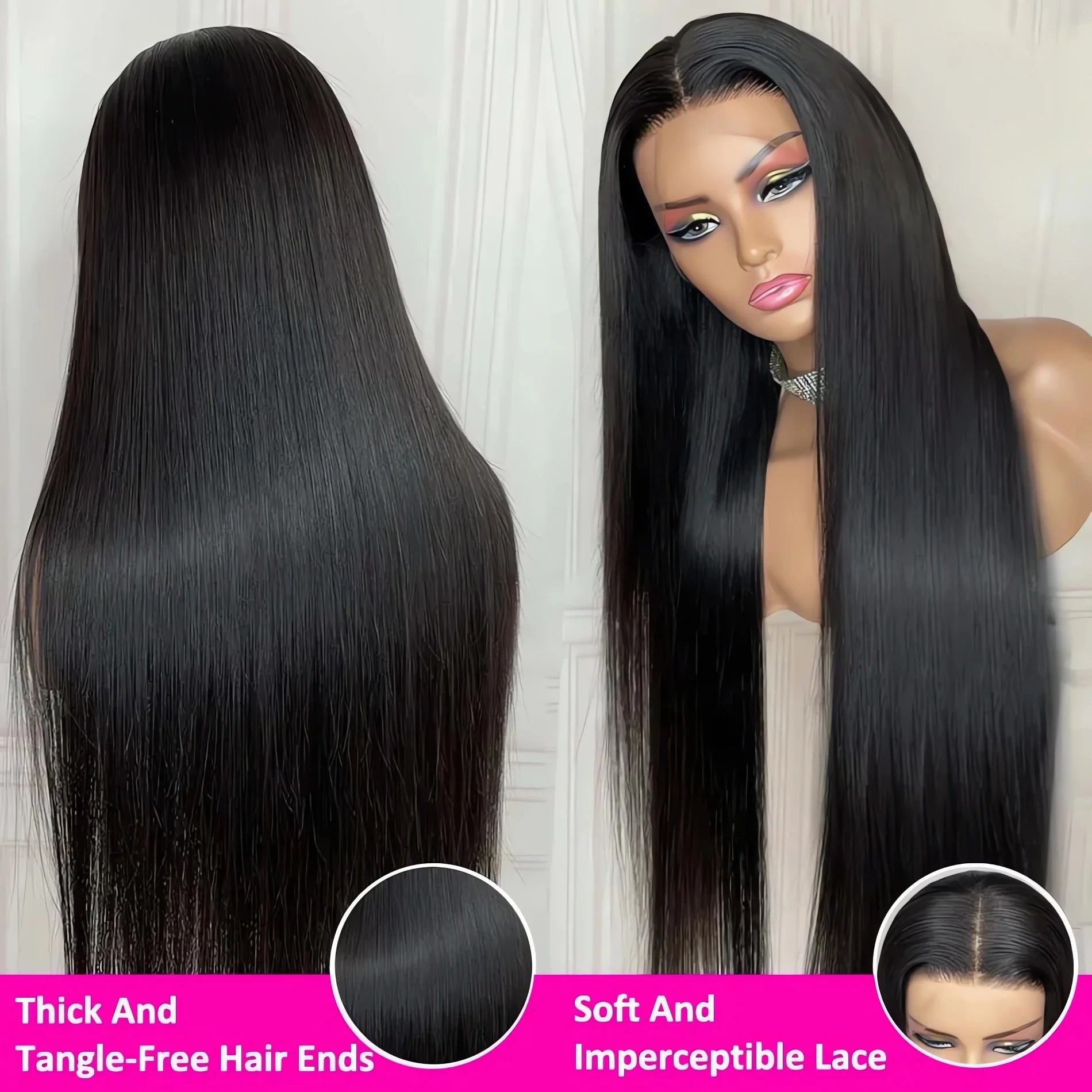 Glueless Bone Straight 4X4 Hd Lace Frontal Wig 13X6 13X4 Black Lace Front Wig Human Hair 5x5 Natural Brazilian Transparent Wigs