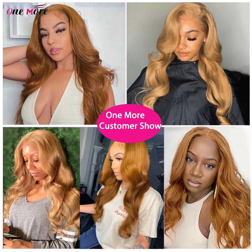 Long Honey Blonde Lace Front Wig 13x4 Colored Lace Front Human Hair Wigs For Women Body Wave Lace Front Wig 5x5 Closure Wig