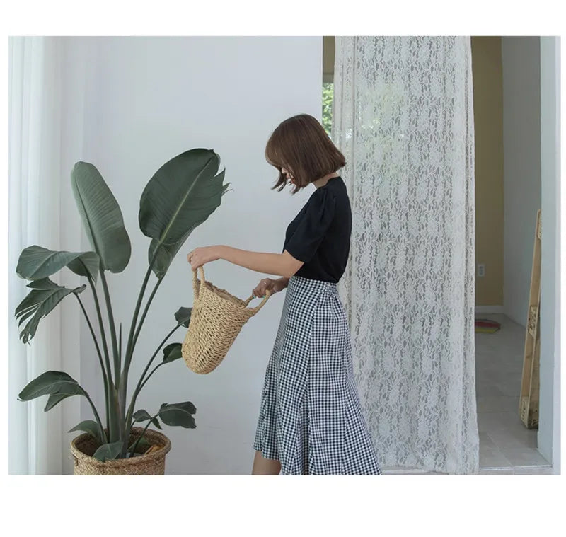 Summer Handmade Bags for Women Beach Weaving Ladies Straw Bag Wrapped Beach Bag Moon shaped Top Handle Handbags Totes