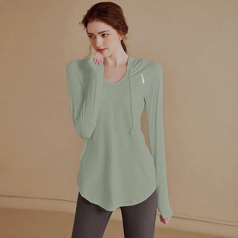Women's Sports Wear For Fitness Running Jogging Seamless Long Sleeve Gym Woman Sport Shirt Yoga Top Female Workout Tops T-shirt