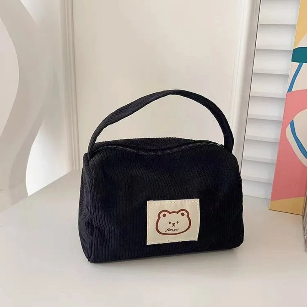 Cosmetic Bags for Women Plush Cute Handbag Summer Fashion Soft Comfortable Large Capacity Trendy Handbag for Women With Handle