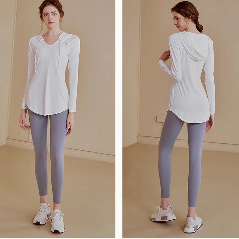 Women's Sports Wear For Fitness Running Jogging Seamless Long Sleeve Gym Woman Sport Shirt Yoga Top Female Workout Tops T-shirt