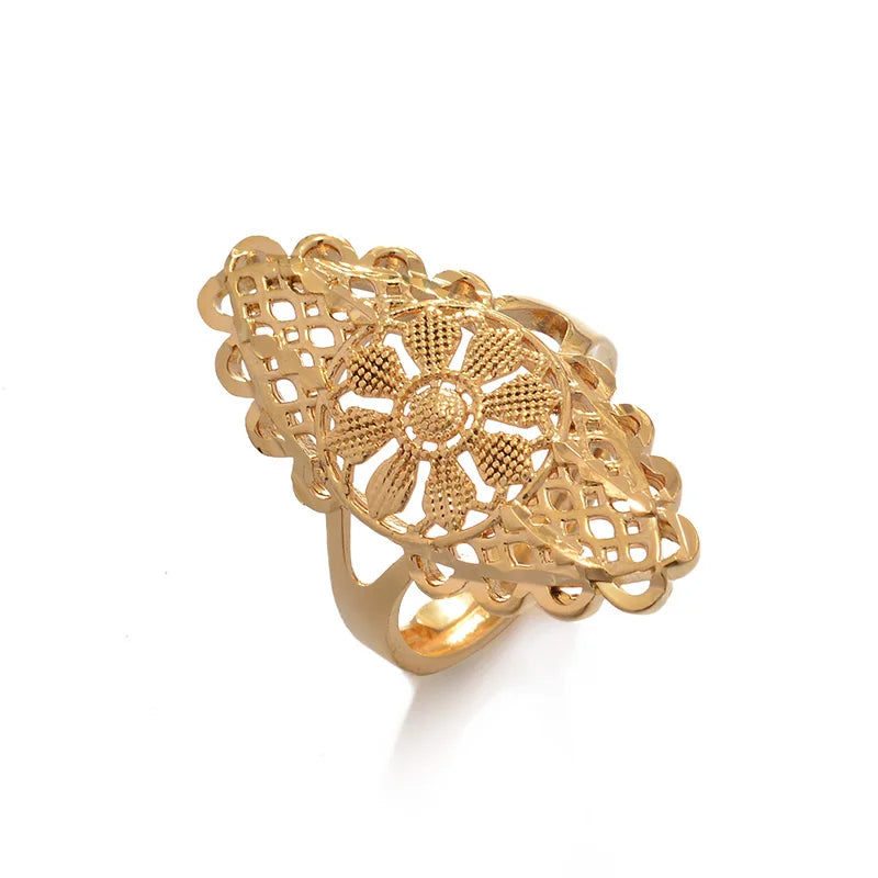 Rings for Women Gold Color Fashion Jewelry Rings Woman Girl,Wholesale Arab Jewelry Symbol of Wealth