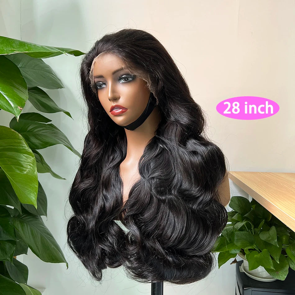 Super Double Drawn Human Hair Wigs HD Lace Body Wave 13x4 Lace Frontal Wig 200 250% Density Vietnamese Raw Virgin Hair For Women