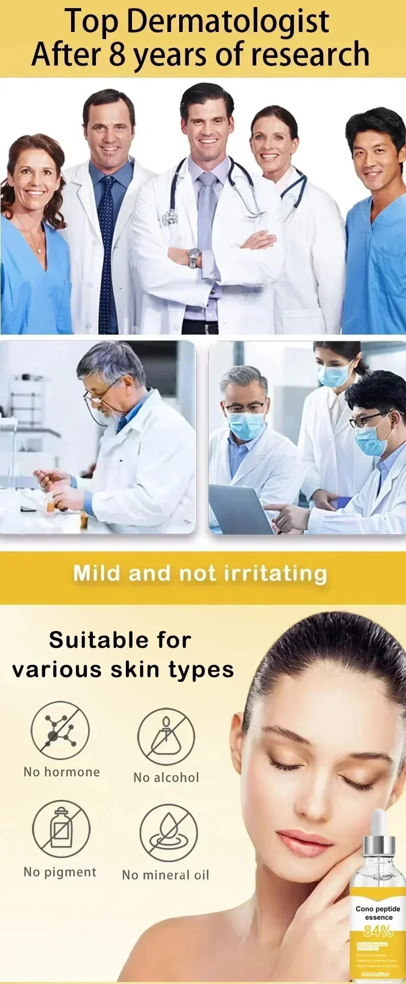Remove Wrinkle Fine Lines around the Eyes Anti-wrinkle facial serums reducing sagging and drooping Enhances Skin Elasticity