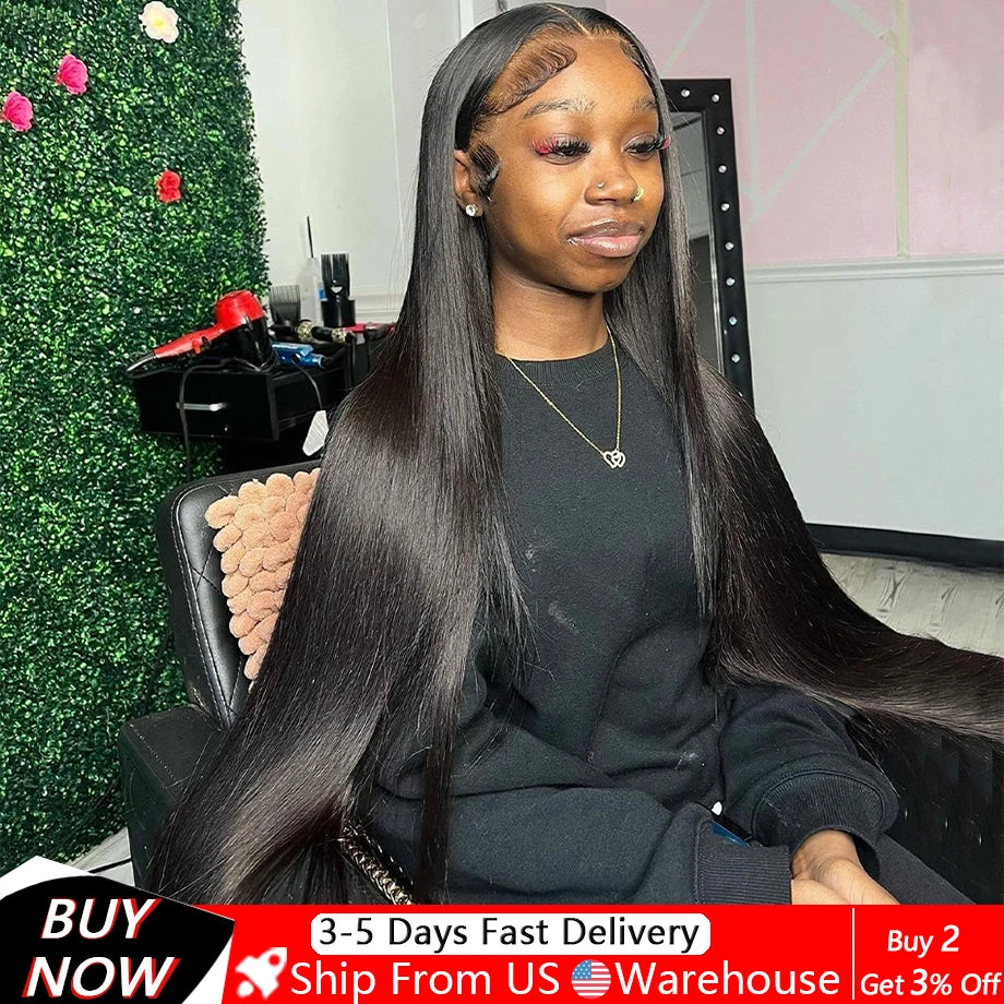 13x4 Bone Straight Lace Front Wig 30 40 Inch Lace Front Human Hair Wigs For Women 13x6 Brazilian Hair Glueless wigs Human Hair