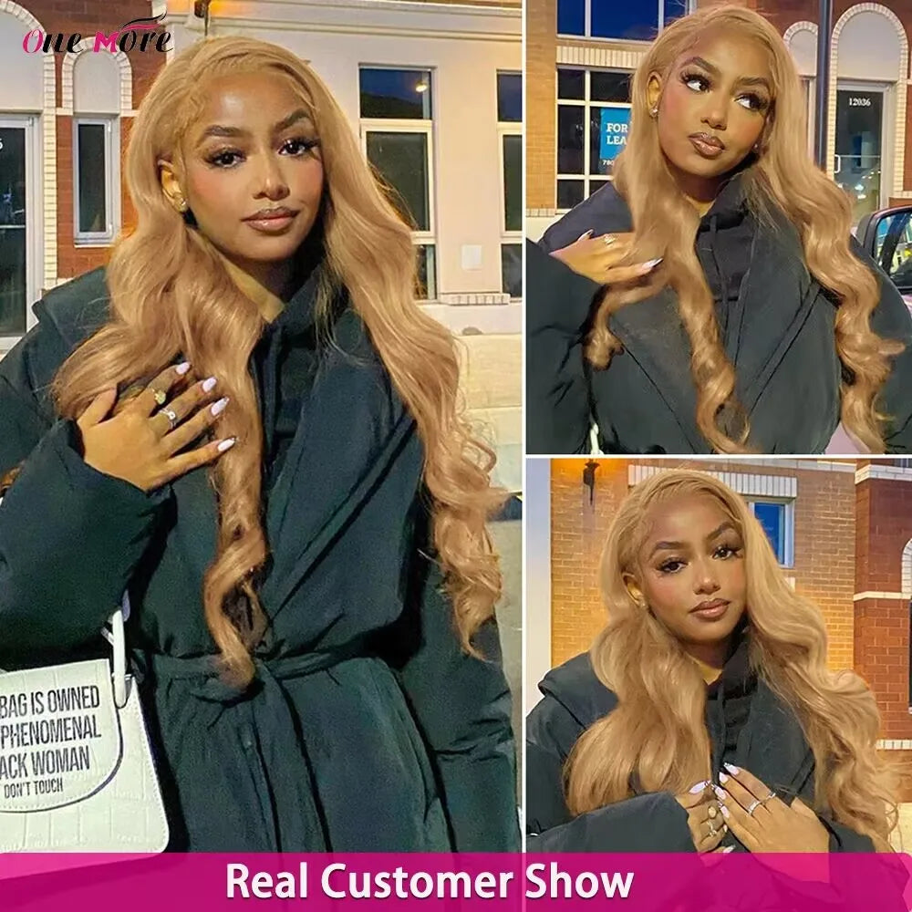 Long Honey Blonde Lace Front Wig 13x4 Colored Lace Front Human Hair Wigs For Women Body Wave Lace Front Wig 5x5 Closure Wig