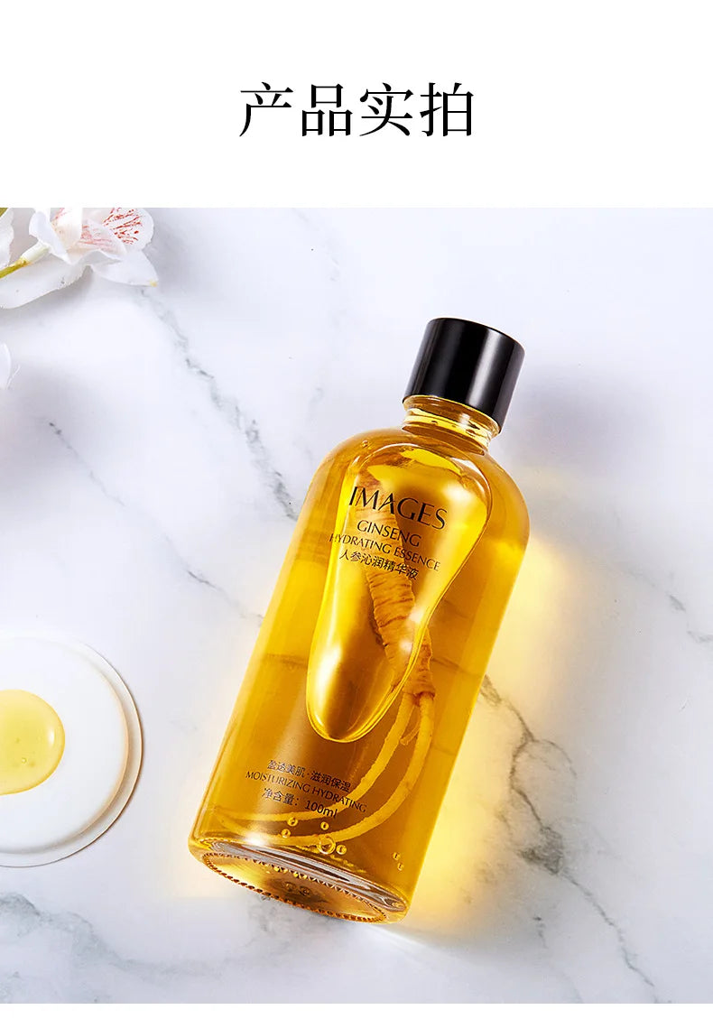 Ginseng Face Serum 100ML Essence Water Firming Moisturizing Repairing Anti-Aging Brighten Whitening Serums Skin Care for Women
