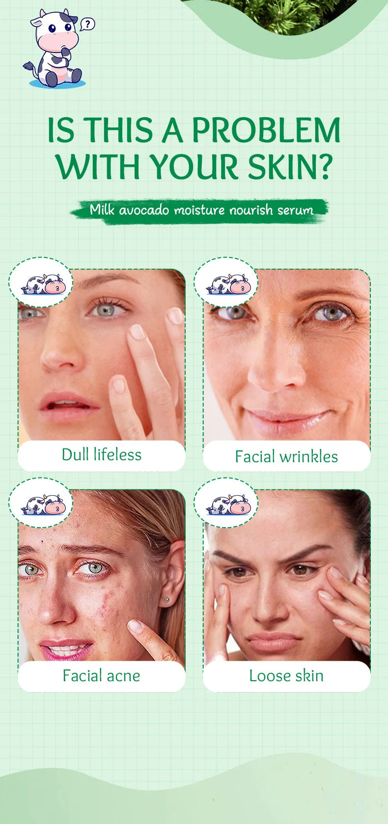 SADOER Milk Fruits Facial Serum for Face skincare Moisturizing Firming Hydrating Facial Essence Beauty Face Skin Care Products