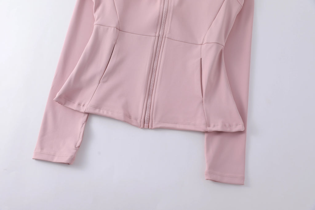 Womens Gym Yoga Wear  Zip Up Jackets High Quality Workout Fitness Long Sleeve Yoga Tops Activewear Streetwear