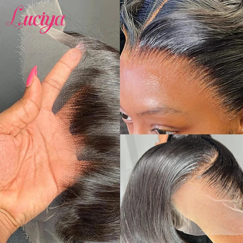 250% Density Straight 13x6 HD Lace Frontal Wig Pre-Cut Lace Closure 5x5 Glueless Wigs Human hair 13x4 Lace Front Human Hair Wig