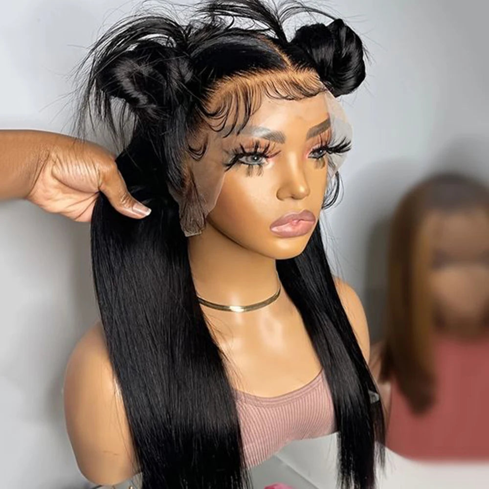 Hd Lace Wig 13x6 Human Hair 13x6 Hd Lace Frontal Wig Straight Lace Front Wigs Human Hair Bone Straight Human Hair Wigs Moxika