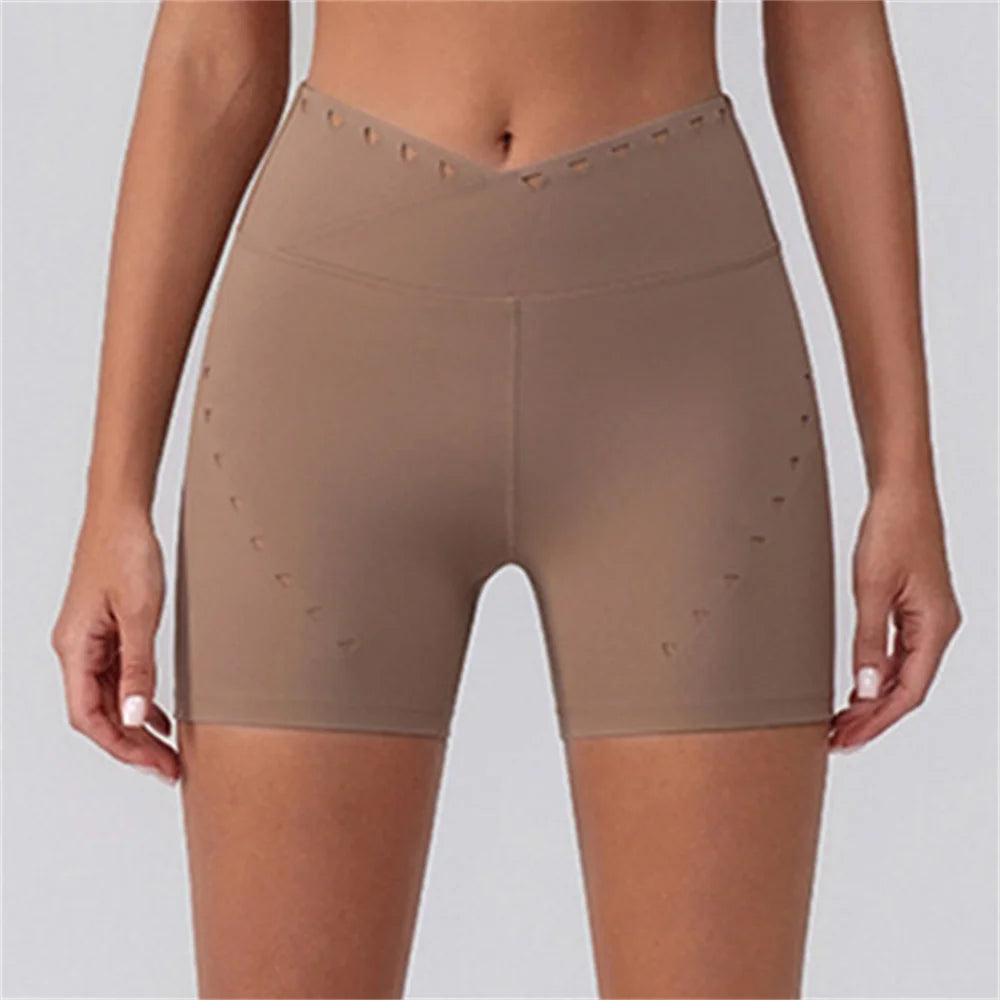 Gym Sportswear Woman Breathable Workout Tights Casual Running Yoga Shorts Impact Pants High Waist Fitness Leggings XP99