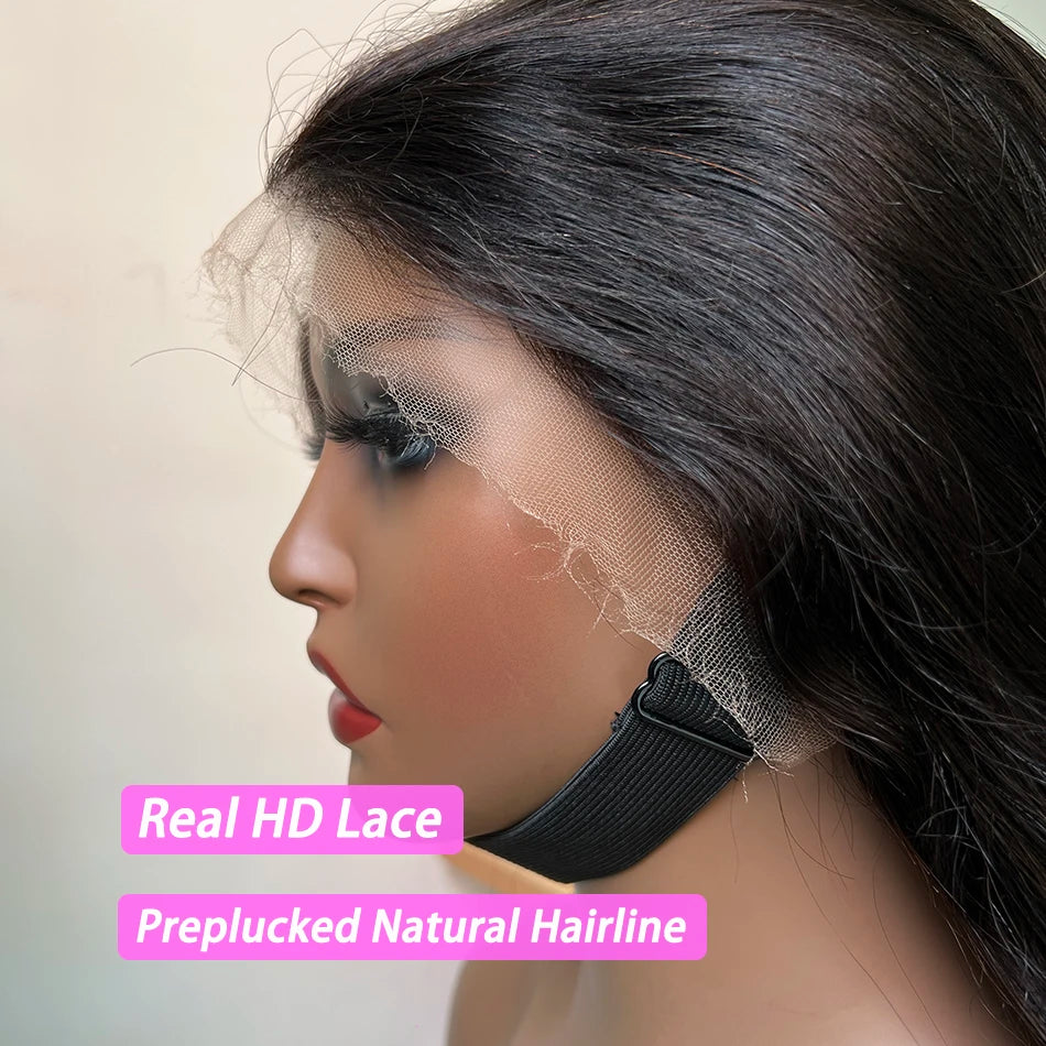 Super Double Drawn Human Hair Wigs HD Lace Body Wave 13x4 Lace Frontal Wig 200 250% Density Vietnamese Raw Virgin Hair For Women