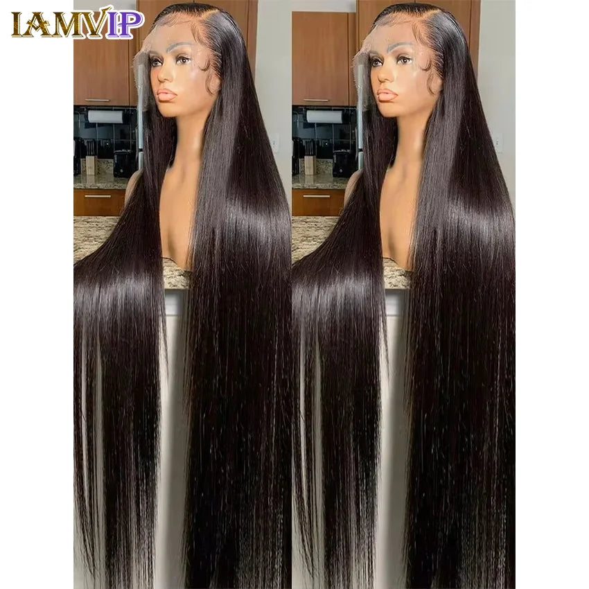 220 Density Hd Lace Frontal Wig Bone Straight Human Hair Wigs Pre Plucked Hd Transparent 13x4 13x6 Inch Front Soft Baby Hair Wig