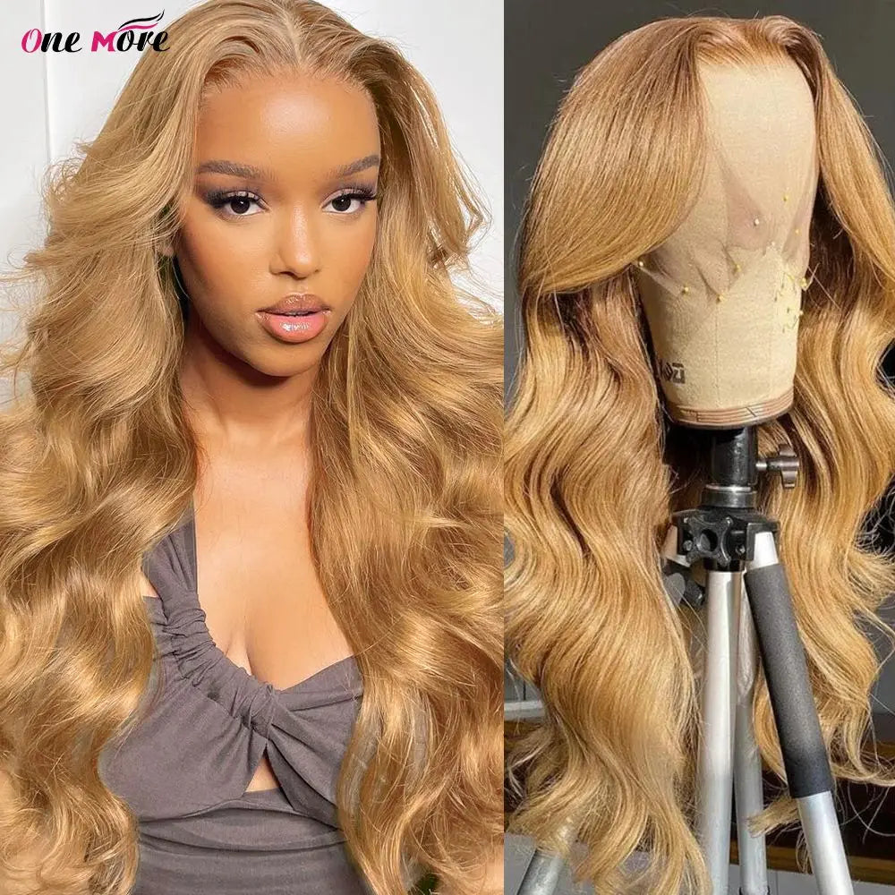 Long Honey Blonde Lace Front Wig 13x4 Colored Lace Front Human Hair Wigs For Women Body Wave Lace Front Wig 5x5 Closure Wig