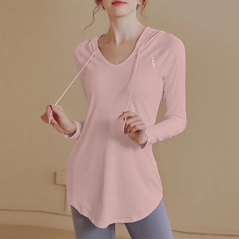 Women's Sports Wear For Fitness Running Jogging Seamless Long Sleeve Gym Woman Sport Shirt Yoga Top Female Workout Tops T-shirt