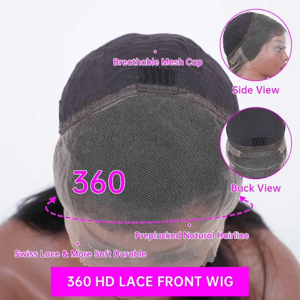 Straight Lace Front Wigs Hd Lace Wig 13x6 Human Hair Wigs For Black Women Pre Plucked Brazilian 32 30 Inch 13x4 Lace Frontal Wig