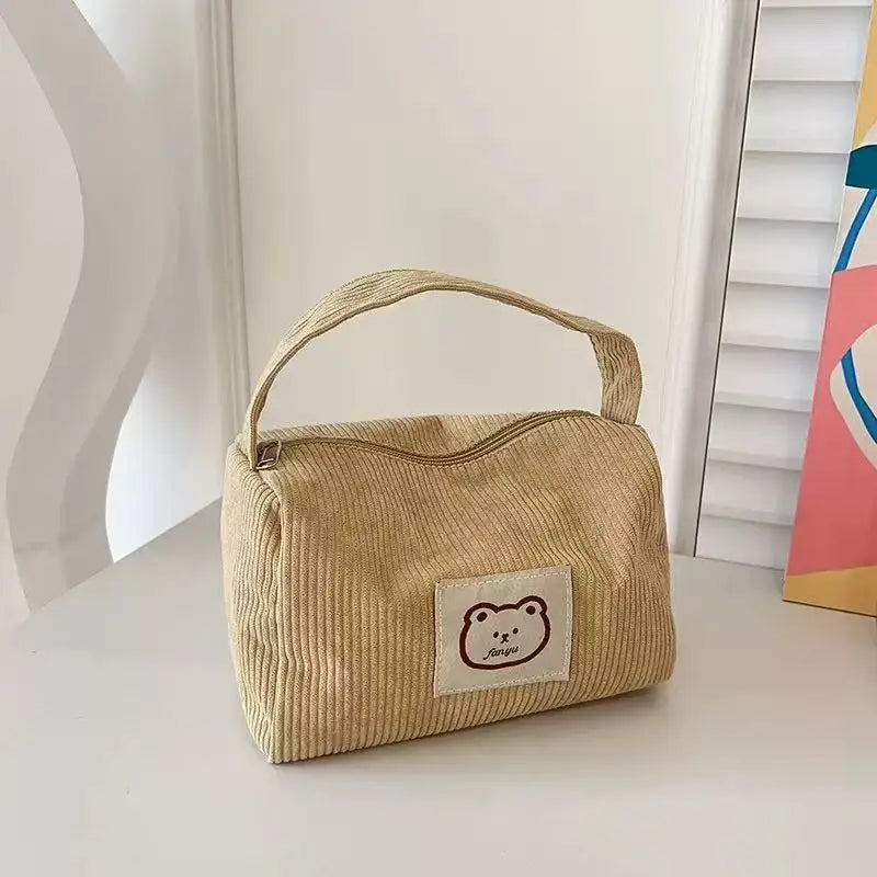 Cosmetic Bags for Women Plush Cute Handbag Summer Fashion Soft Comfortable Large Capacity Trendy Handbag for Women With Handle