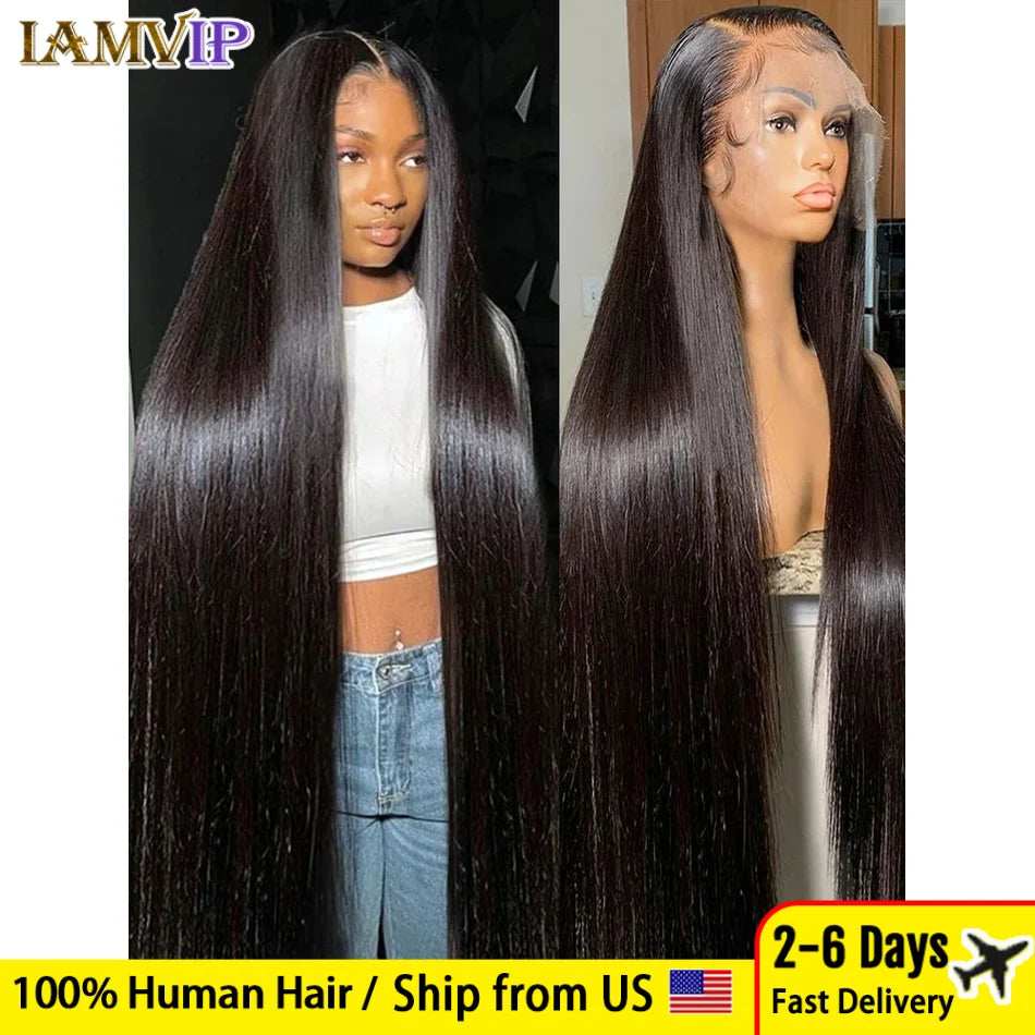 220 Density Hd Lace Frontal Wig Bone Straight Human Hair Wigs Pre Plucked Hd Transparent 13x4 13x6 Inch Front Soft Baby Hair Wig