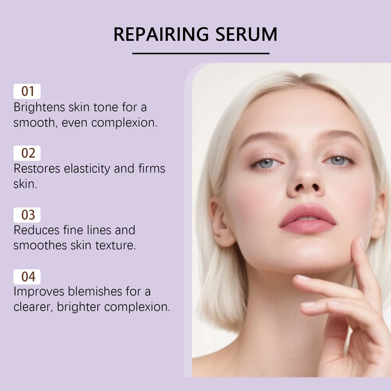 Facial Serum - A Skincare Serum for Hydrating, Moisturizing, Softening, Brightening & Nourishing Facial Skin