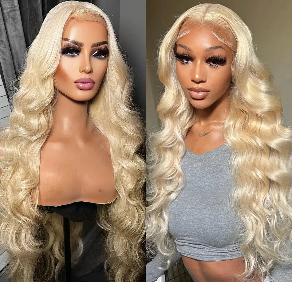 13x6 HD Transparent 613 Blonde Lace Frontal Human Hair Wigs Body Wave Lace Wigs Tuneful 613 Blonde Lace Front Human Hair Wigs