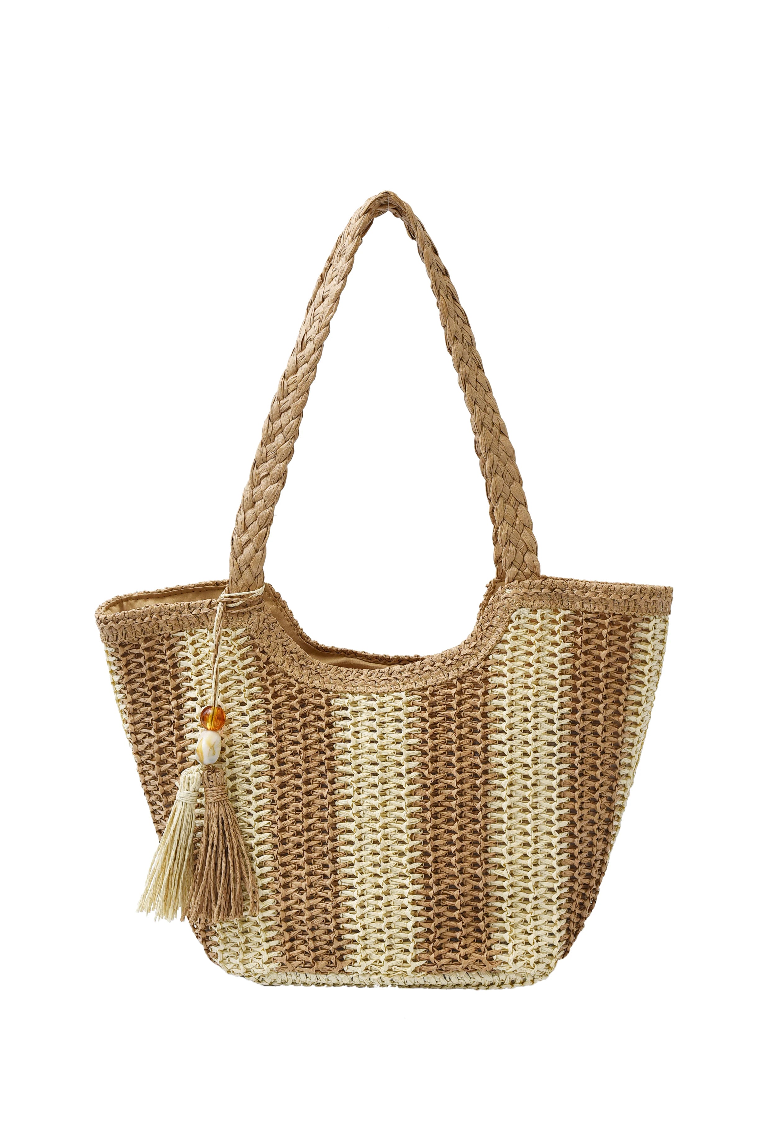 Women handbags.2025 Summer New Striped Handbag Large-capacity lightweight leisure one-shoulder straw bag holiday shopping basket