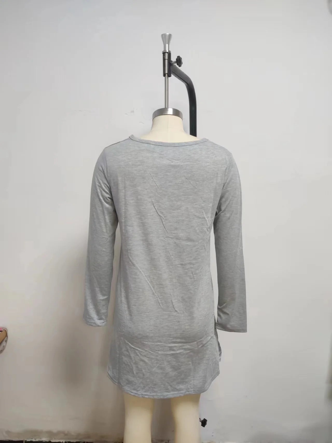 Dresses for Women European and American autumn and Winter Elegant Everyday Loose Party Dress Buttons Long Sleeve Dress