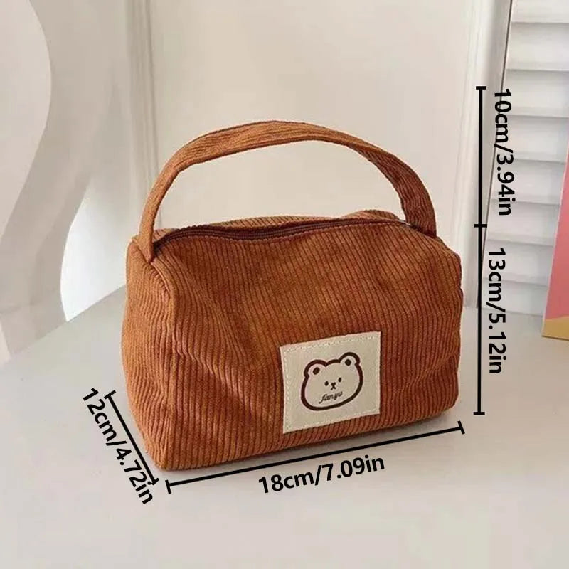 Cosmetic Bags for Women Plush Cute Handbag Summer Fashion Soft Comfortable Large Capacity Trendy Handbag for Women With Handle