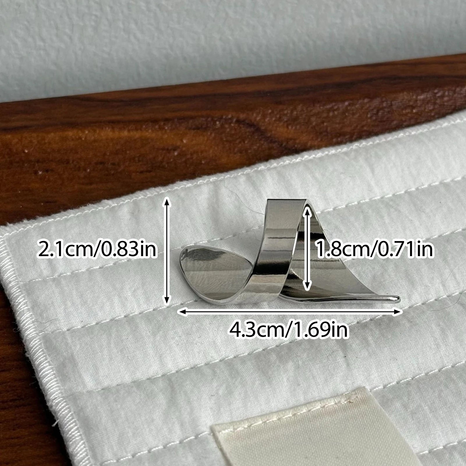 Woman Irregular Opening Rings Smooth Surface Temperament Rings for Outgoing Dress Matching