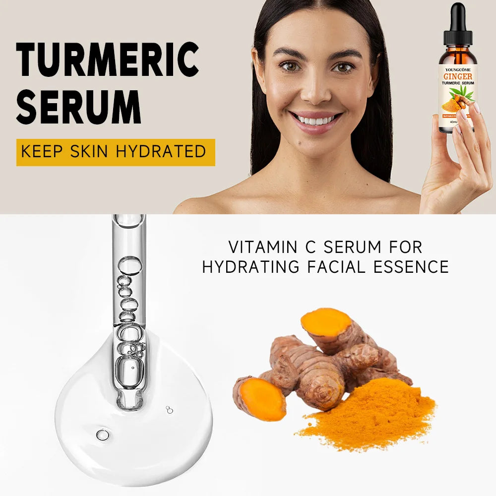 Turmeric Oil Facial Turmeric Serums Deep Moisture Serums Freckle Whitening Serum Nourish Smooth Face Skin Care