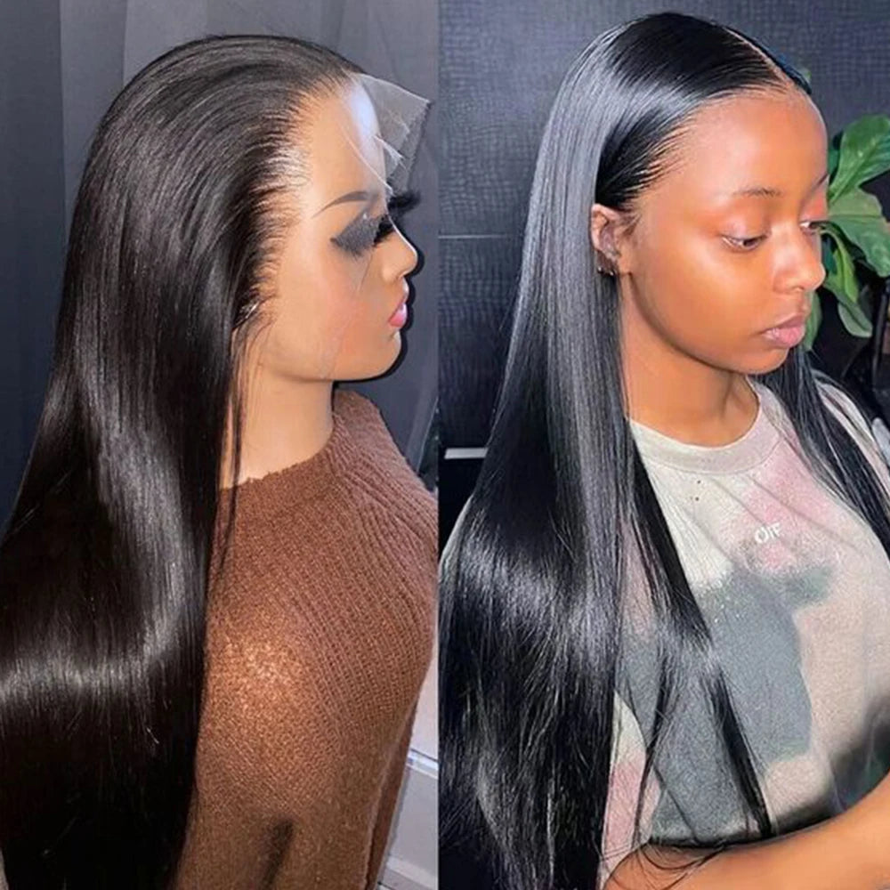 Hd Lace Wig 13x6 Human Hair 13x6 Hd Lace Frontal Wig Straight Lace Front Wigs Human Hair Bone Straight Human Hair Wigs Moxika