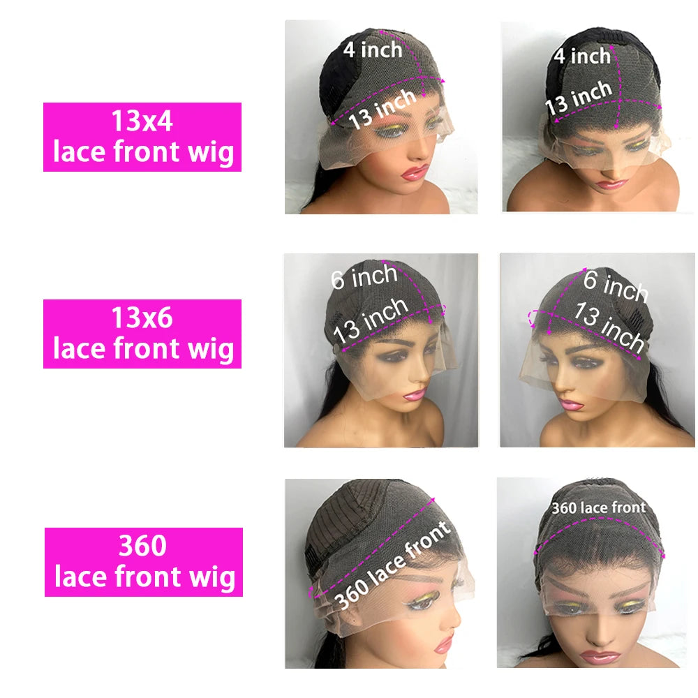 Straight Lace Front Wigs Hd Lace Wig 13x6 Human Hair Wigs For Black Women Pre Plucked Brazilian 32 30 Inch 13x4 Lace Frontal Wig