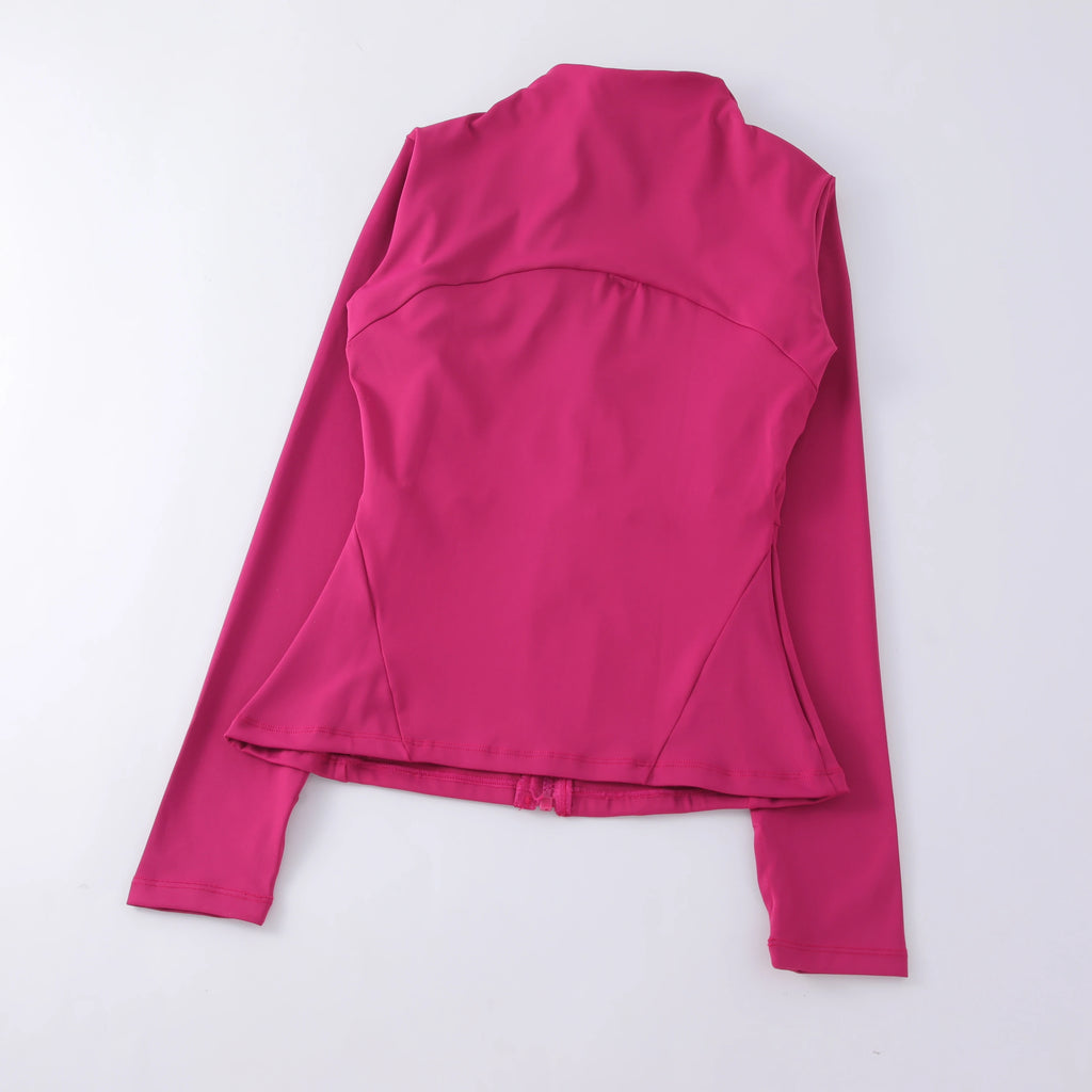 Womens Gym Yoga Wear  Zip Up Jackets High Quality Workout Fitness Long Sleeve Yoga Tops Activewear Streetwear