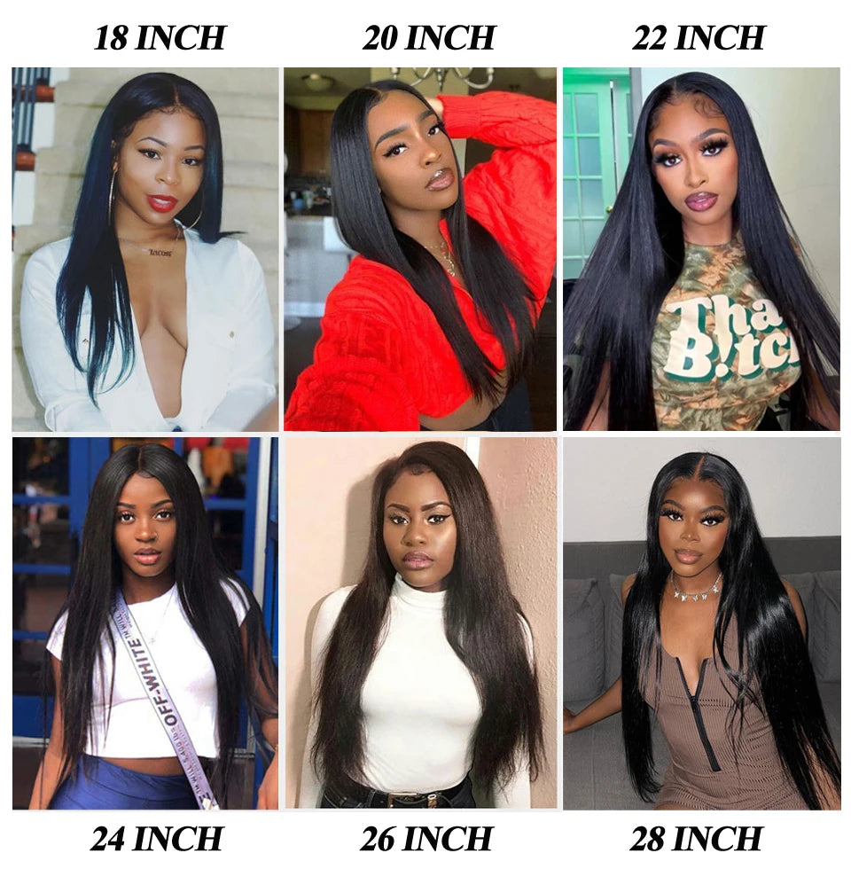 250% Density Straight 13x6 HD Lace Frontal Wig Pre-Cut Lace Closure 5x5 Glueless Wigs Human hair 13x4 Lace Front Human Hair Wig