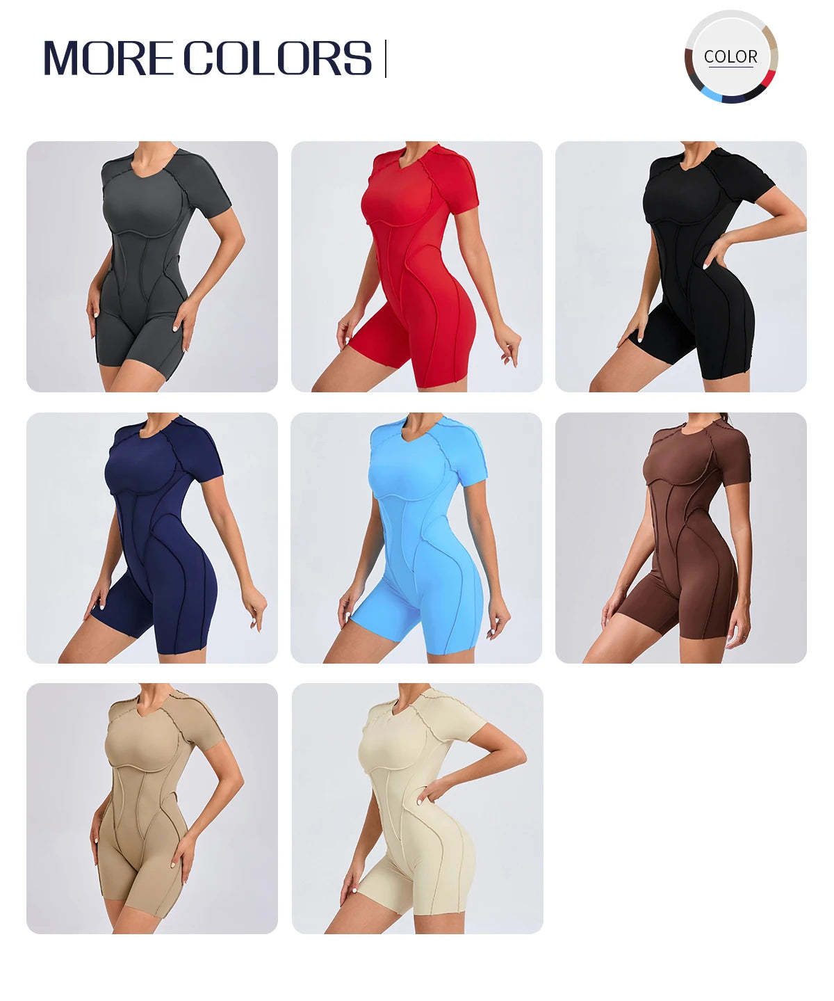 Short Jumpsuit Gym Clothes For Women Sportswear Fitness Overalls Backless Scrunch Booty Yoga Suit Sports Set Outfit