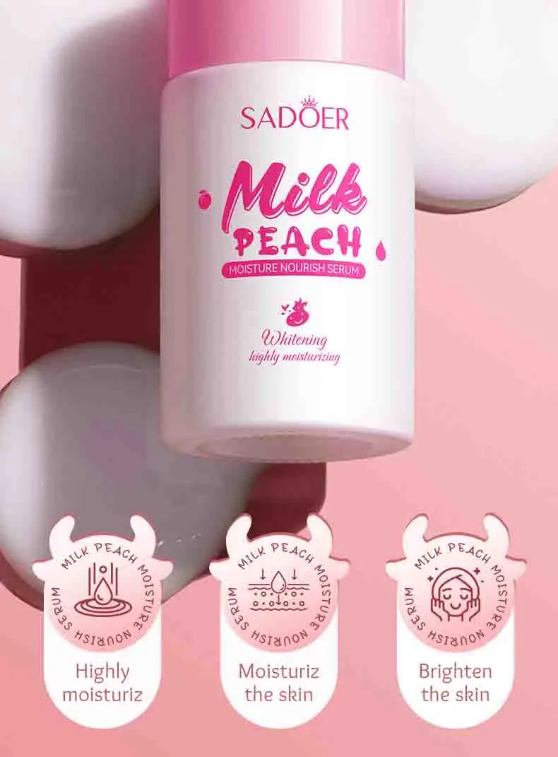 SADOER Milk Fruits Facial Serum for Face skincare Moisturizing Firming Hydrating Facial Essence Beauty Face Skin Care Products