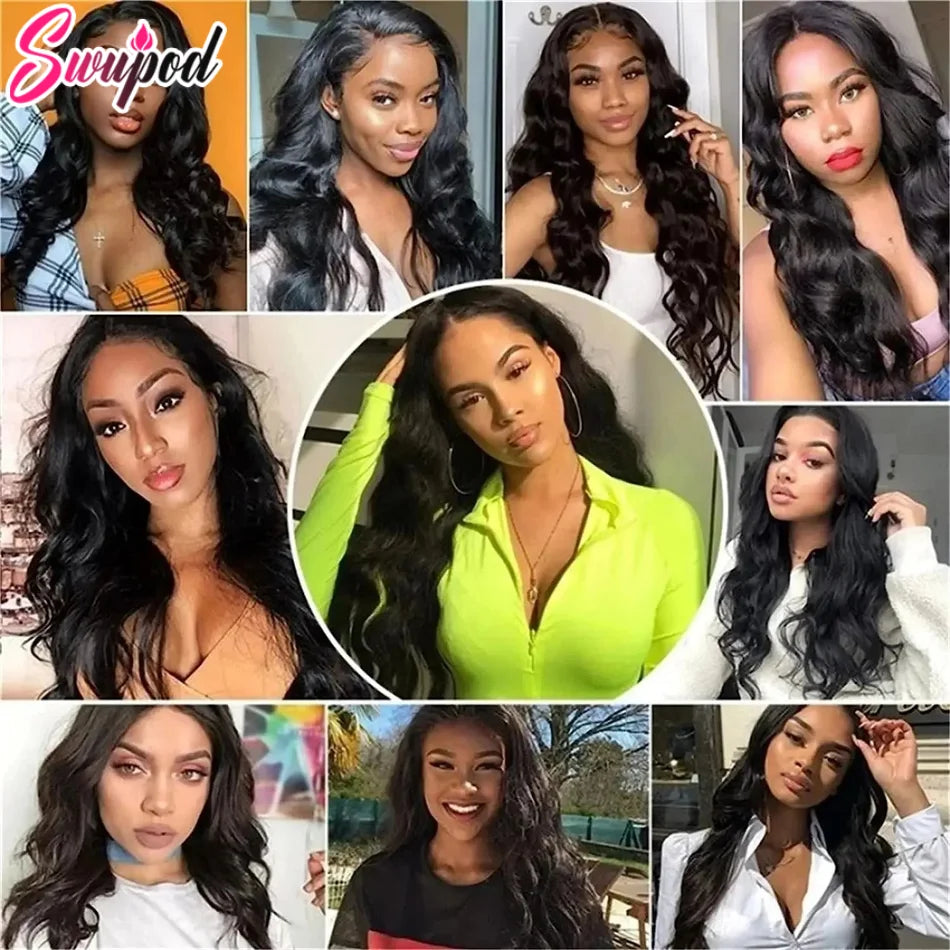 40 Inch 250% 13x6 Hd Lace Frontal Wig For Women 13x4 4x4 Closure Human Hair Wig Body Wave Curly Remy Black Glueless Preplucked