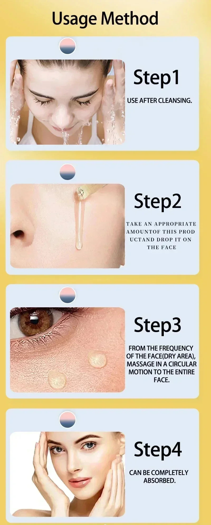 Remove Wrinkle Fine Lines around the Eyes Anti-wrinkle facial serums reducing sagging and drooping Enhances Skin Elasticity