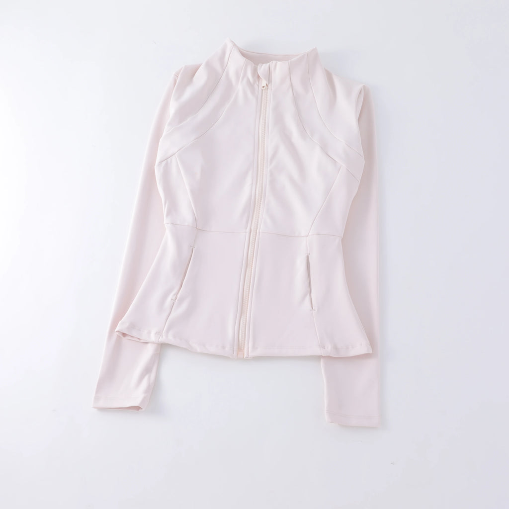 Womens Gym Yoga Wear  Zip Up Jackets High Quality Workout Fitness Long Sleeve Yoga Tops Activewear Streetwear