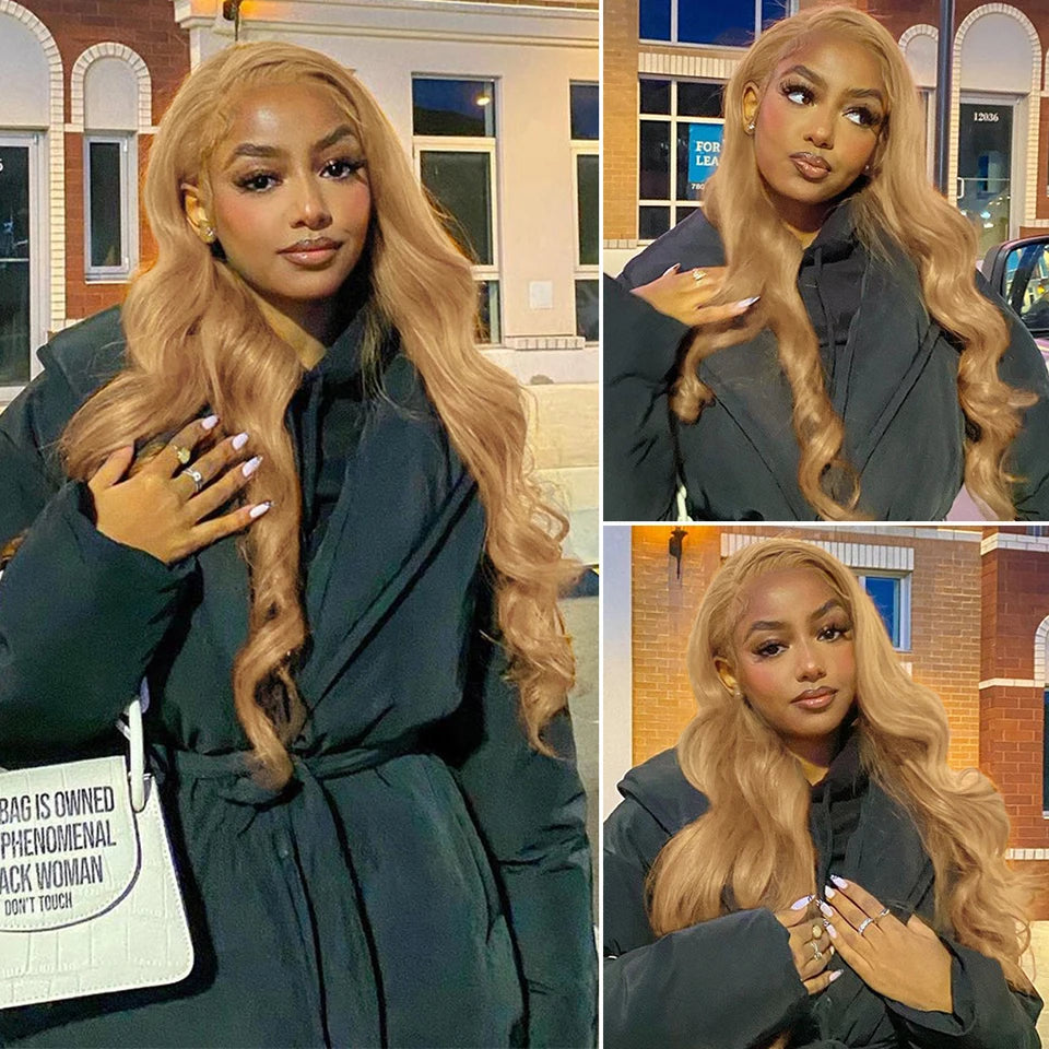 Long Honey Blonde Lace Front Wig 13x4 Colored Lace Front Human Hair Wigs For Women Body Wave Lace Front Wig 5x5 Closure Wig