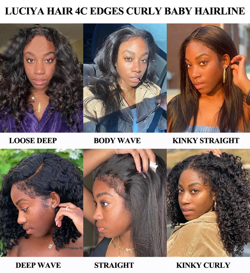 250% Density Straight 13x6 HD Lace Frontal Wig Pre-Cut Lace Closure 5x5 Glueless Wigs Human hair 13x4 Lace Front Human Hair Wig