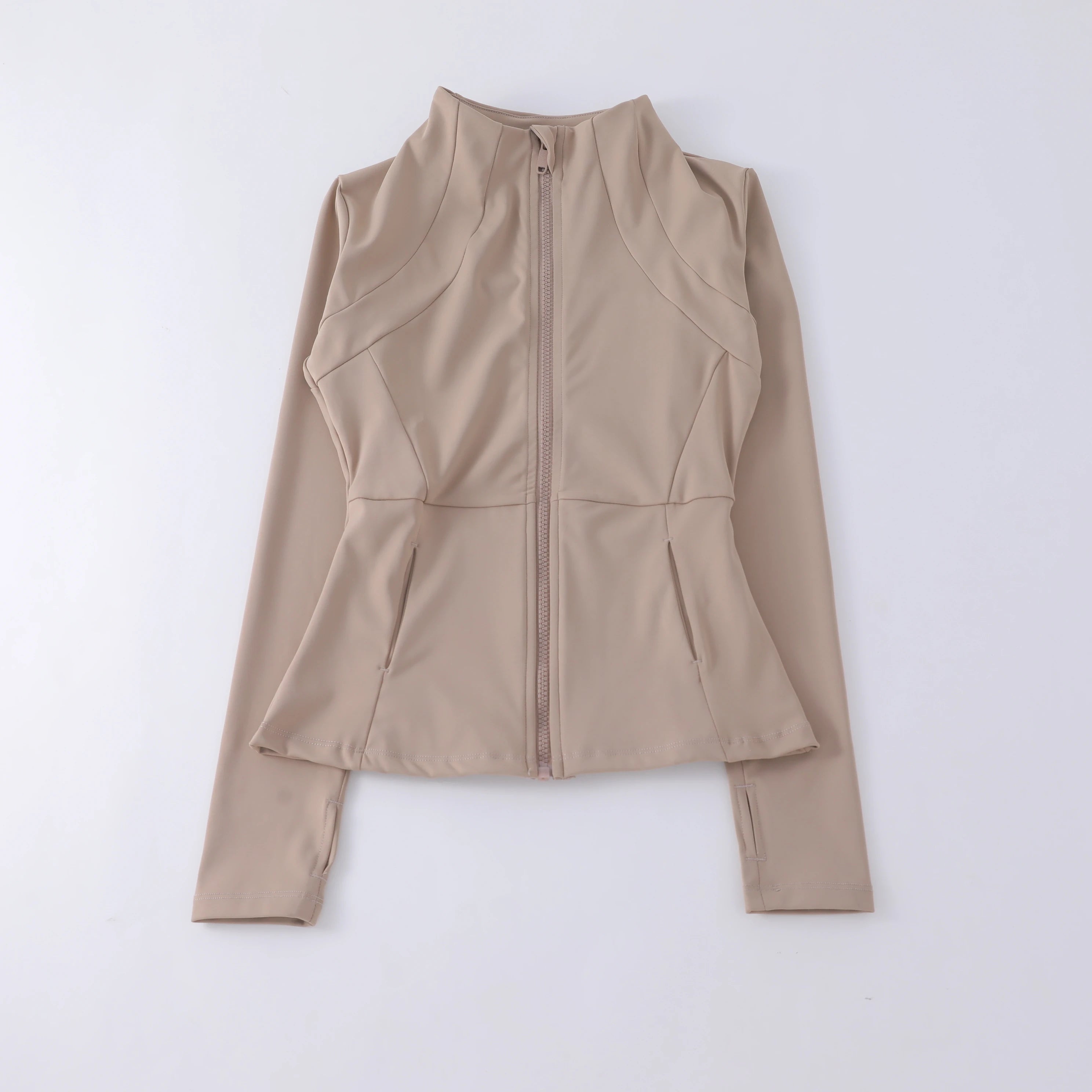 Womens Gym Yoga Wear  Zip Up Jackets High Quality Workout Fitness Long Sleeve Yoga Tops Activewear Streetwear