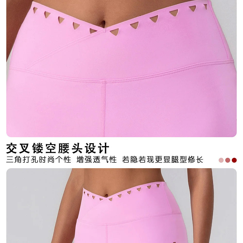 Gym Sportswear Woman Breathable Workout Tights Casual Running Yoga Shorts Impact Pants High Waist Fitness Leggings XP99