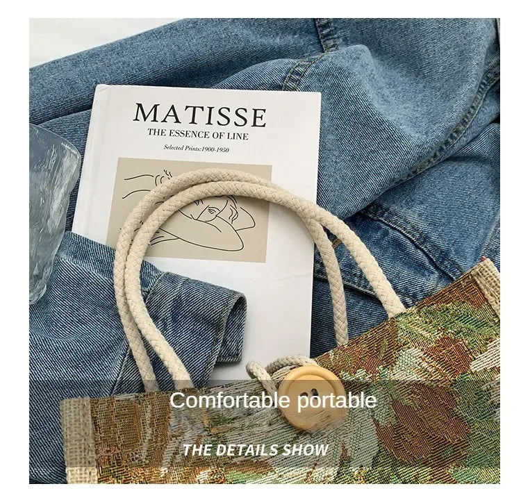 Women Ins Style Portable Hand Bag Linen Bag Students Handbags Fashion Ladies Top-handle Bags Designer Luxury Сумка Женская Bolsa