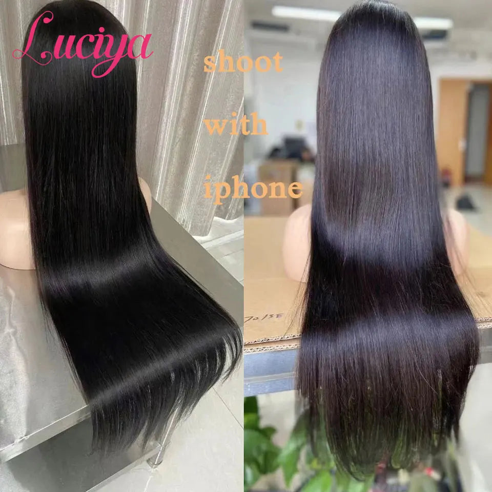 250% Density Straight 13x6 HD Lace Frontal Wig Pre-Cut Lace Closure 5x5 Glueless Wigs Human hair 13x4 Lace Front Human Hair Wig