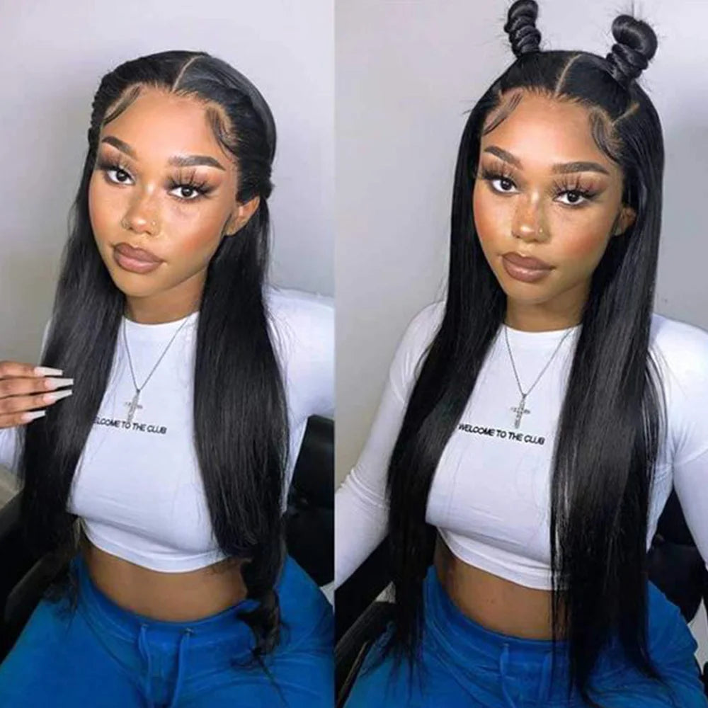 Hd Lace Wig 13x6 Human Hair 13x6 Hd Lace Frontal Wig Straight Lace Front Wigs Human Hair Bone Straight Human Hair Wigs Moxika