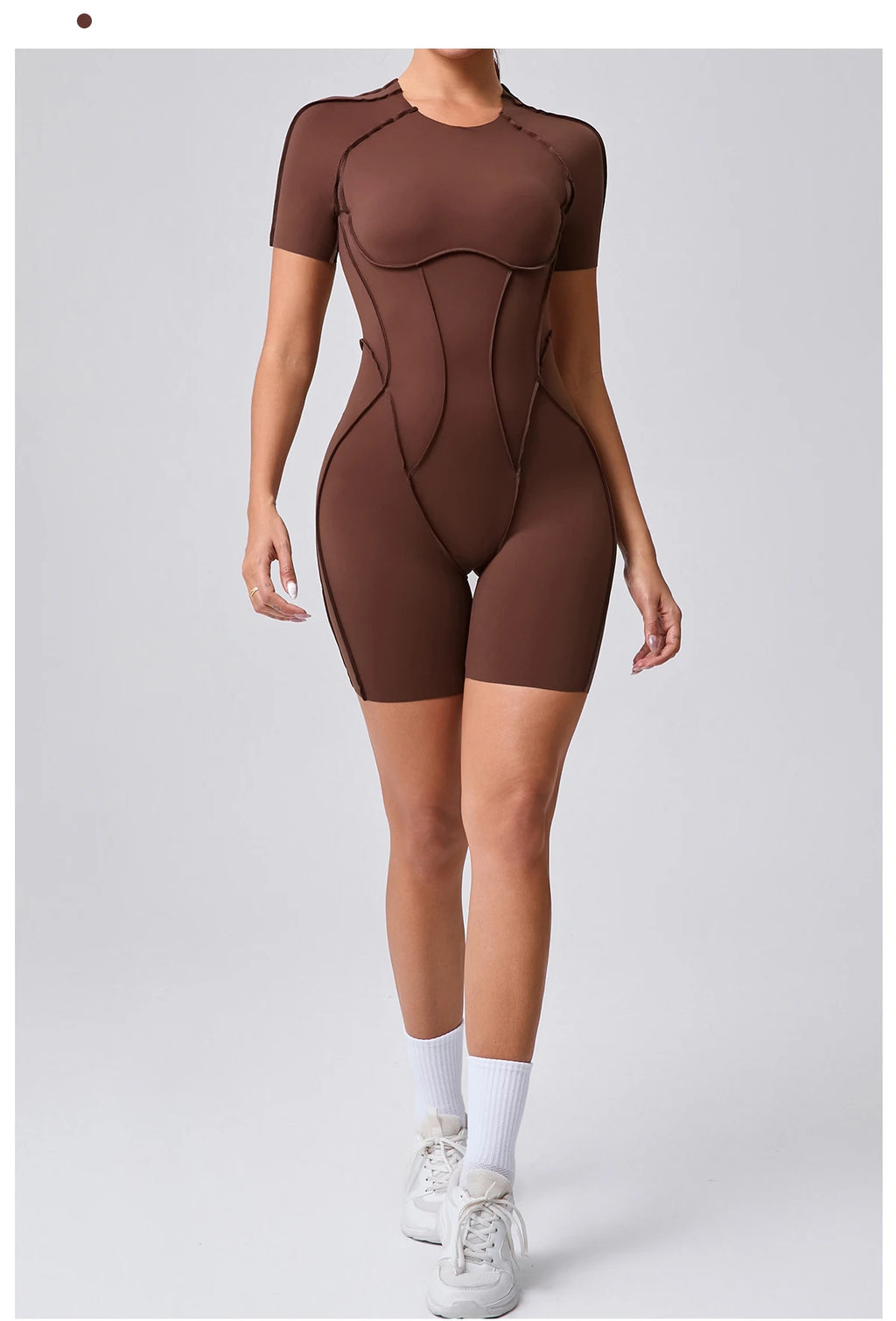 Short Jumpsuit Gym Clothes For Women Sportswear Fitness Overalls Backless Scrunch Booty Yoga Suit Sports Set Outfit