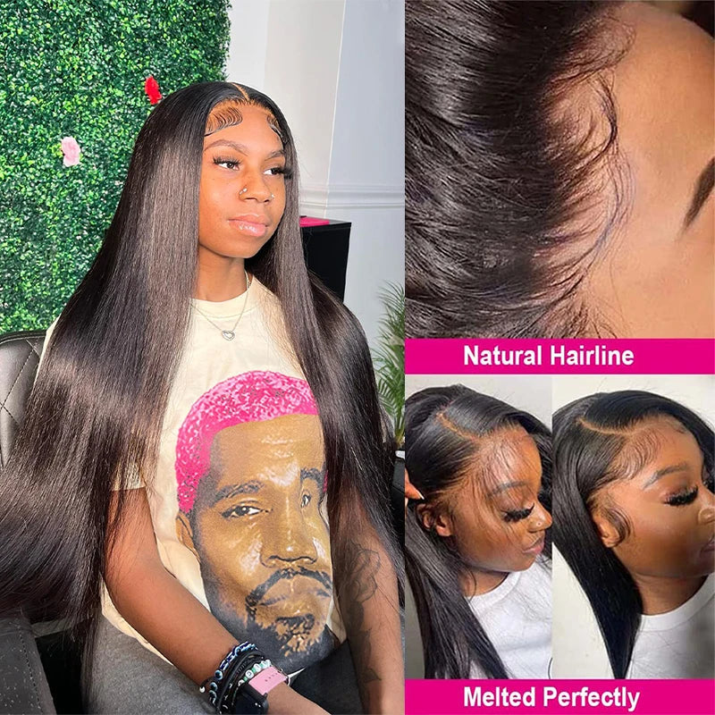 13x4 Bone Straight Lace Front Wig 30 40 Inch Lace Front Human Hair Wigs For Women 13x6 Brazilian Hair Glueless wigs Human Hair