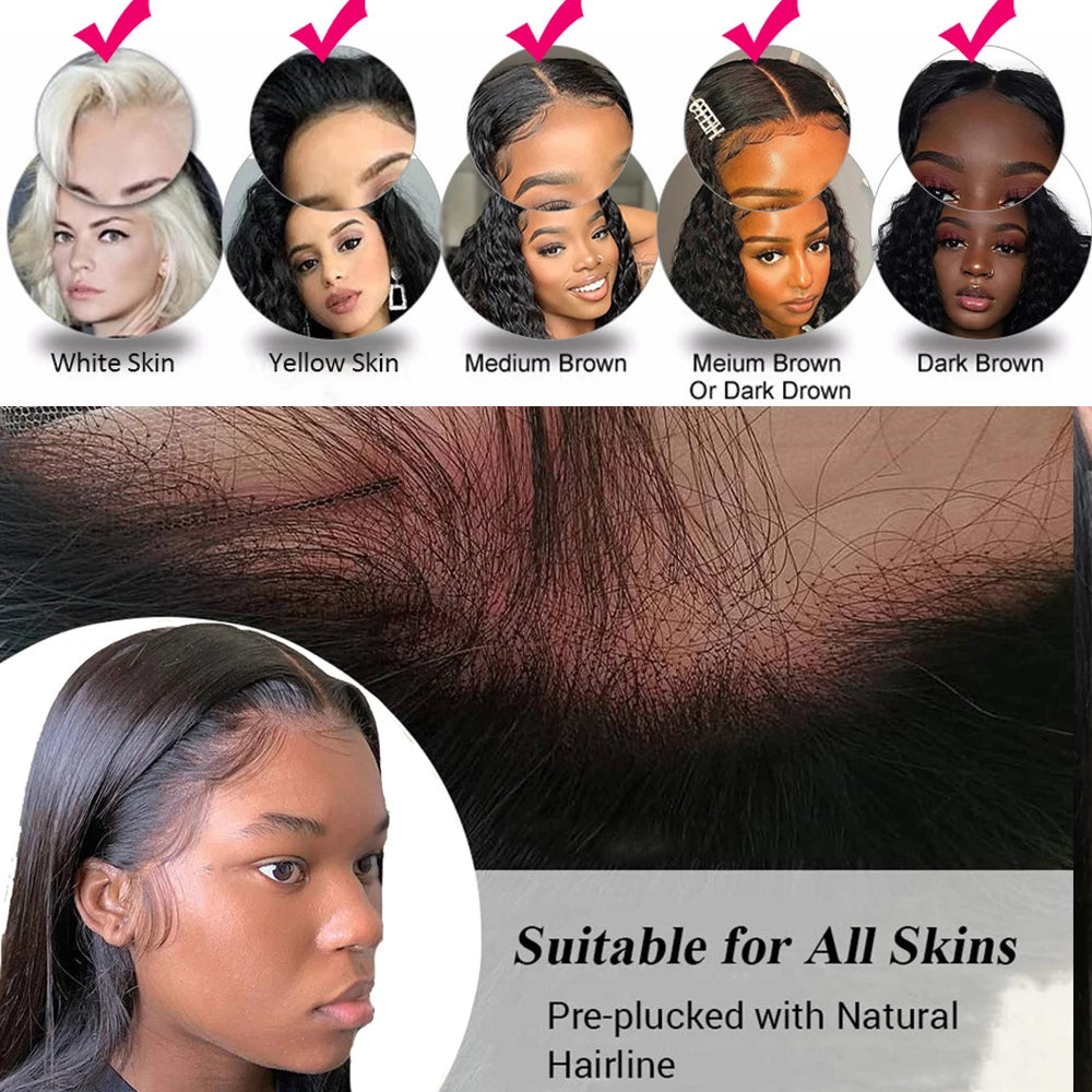 Hd Lace Wig 13x6 Human Hair 13x6 Hd Lace Frontal Wig Straight Lace Front Wigs Human Hair Bone Straight Human Hair Wigs Moxika